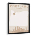 Portland - Mapas del corazón de la ciudad 68 - Emiliano Deificus | Cuadro decorativo de Canvas Lab