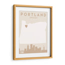 Portland - Mapas del corazón de la ciudad 68 - Emiliano Deificus | Cuadro decorativo de Canvas Lab