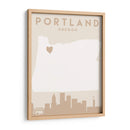 Portland - Mapas del corazón de la ciudad 68 - Emiliano Deificus | Cuadro decorativo de Canvas Lab