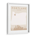 Portland - Mapas del corazón de la ciudad 68 - Emiliano Deificus | Cuadro decorativo de Canvas Lab