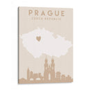 Prague - Mapas del corazón de la ciudad 69 - Emiliano Deificus | Cuadro decorativo de Canvas Lab