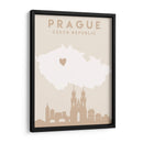 Prague - Mapas del corazón de la ciudad 69 - Emiliano Deificus | Cuadro decorativo de Canvas Lab