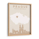Prague - Mapas del corazón de la ciudad 69 - Emiliano Deificus | Cuadro decorativo de Canvas Lab