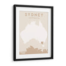 Sydney - Mapas del corazón de la ciudad 84 - Emiliano Deificus | Cuadro decorativo de Canvas Lab