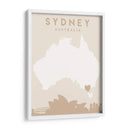 Sydney - Mapas del corazón de la ciudad 84 - Emiliano Deificus | Cuadro decorativo de Canvas Lab