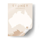 Sydney - Mapas del corazón de la ciudad 84 - Emiliano Deificus | Cuadro decorativo de Canvas Lab
