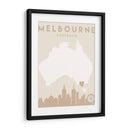 Melbourne - Mapas del corazón de la ciudad 50 - Emiliano Deificus | Cuadro decorativo de Canvas Lab