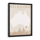 Melbourne - Mapas del corazón de la ciudad 50 - Emiliano Deificus | Cuadro decorativo de Canvas Lab