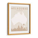 Melbourne - Mapas del corazón de la ciudad 50 - Emiliano Deificus | Cuadro decorativo de Canvas Lab