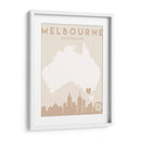 Melbourne - Mapas del corazón de la ciudad 50 - Emiliano Deificus | Cuadro decorativo de Canvas Lab