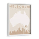 Melbourne - Mapas del corazón de la ciudad 50 - Emiliano Deificus | Cuadro decorativo de Canvas Lab