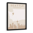 Seattle - Mapas del corazón de la ciudad 78 - Emiliano Deificus | Cuadro decorativo de Canvas Lab