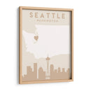 Seattle - Mapas del corazón de la ciudad 78 - Emiliano Deificus | Cuadro decorativo de Canvas Lab