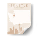 Seattle - Mapas del corazón de la ciudad 78 - Emiliano Deificus | Cuadro decorativo de Canvas Lab