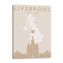 Liverpool - Mapas del corazón de la ciudad 40 - Emiliano Deificus | Cuadro decorativo de Canvas Lab