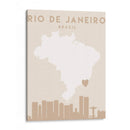 Rio de Janeiro - Mapas del corazón de la ciudad 71 - Emiliano Deificus | Cuadro decorativo de Canvas Lab