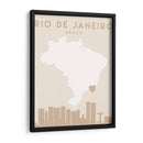 Rio de Janeiro - Mapas del corazón de la ciudad 71 - Emiliano Deificus | Cuadro decorativo de Canvas Lab