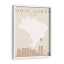 Rio de Janeiro - Mapas del corazón de la ciudad 71 - Emiliano Deificus | Cuadro decorativo de Canvas Lab