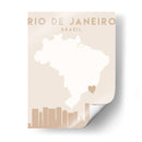 Rio de Janeiro - Mapas del corazón de la ciudad 71 - Emiliano Deificus | Cuadro decorativo de Canvas Lab