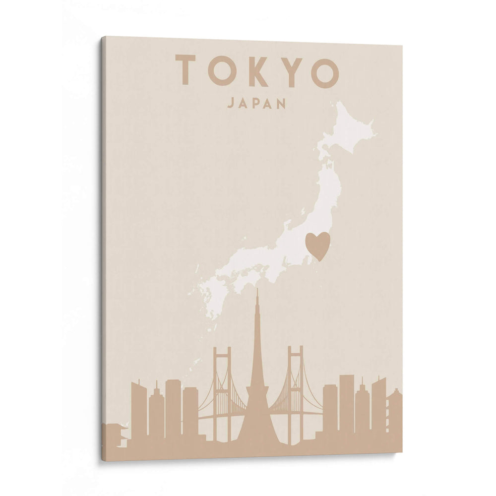 Tokyo - Mapas del corazón de la ciudad 88 - Emiliano Deificus | Cuadro decorativo de Canvas Lab
