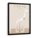 Tokyo - Mapas del corazón de la ciudad 88 - Emiliano Deificus | Cuadro decorativo de Canvas Lab