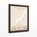 Tokyo - Mapas del corazón de la ciudad 88 - Emiliano Deificus | Cuadro decorativo de Canvas Lab