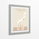 Tokyo - Mapas del corazón de la ciudad 88 - Emiliano Deificus | Cuadro decorativo de Canvas Lab