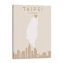 Taipei - Mapas del corazón de la ciudad 85 - Emiliano Deificus | Cuadro decorativo de Canvas Lab