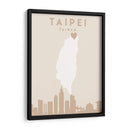Taipei - Mapas del corazón de la ciudad 85 - Emiliano Deificus | Cuadro decorativo de Canvas Lab