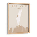 Tel Aviv - Mapas del corazón de la ciudad 87 - Emiliano Deificus | Cuadro decorativo de Canvas Lab