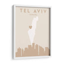 Tel Aviv - Mapas del corazón de la ciudad 87 - Emiliano Deificus | Cuadro decorativo de Canvas Lab