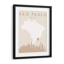 Sao Paulo - Mapas del corazón de la ciudad 77 - Emiliano Deificus | Cuadro decorativo de Canvas Lab