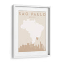 Sao Paulo - Mapas del corazón de la ciudad 77 - Emiliano Deificus | Cuadro decorativo de Canvas Lab