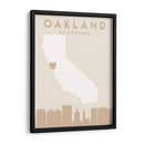 Oakland - Mapas del corazón de la ciudad 62 - Emiliano Deificus | Cuadro decorativo de Canvas Lab