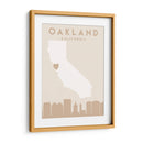Oakland - Mapas del corazón de la ciudad 62 - Emiliano Deificus | Cuadro decorativo de Canvas Lab
