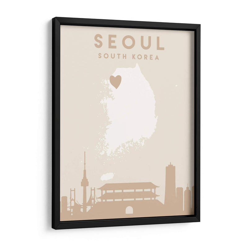 Seoul - Mapas del corazón de la ciudad 79 - Emiliano Deificus | Cuadro decorativo de Canvas Lab