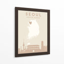 Seoul - Mapas del corazón de la ciudad 79 - Emiliano Deificus | Cuadro decorativo de Canvas Lab