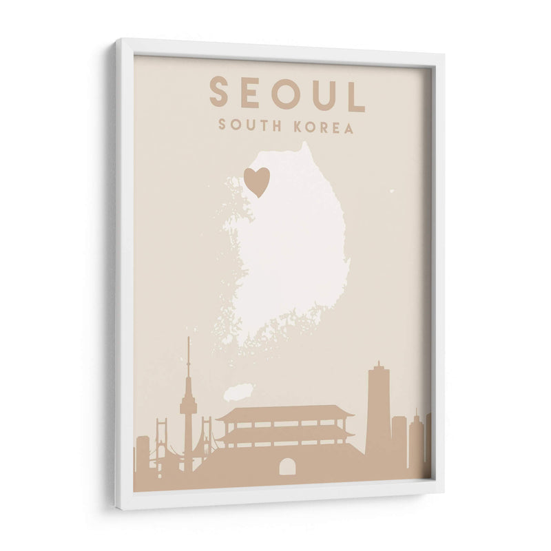 Seoul - Mapas del corazón de la ciudad 79 - Emiliano Deificus | Cuadro decorativo de Canvas Lab
