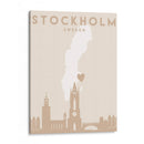 Stockholm - Mapas del corazón de la ciudad 83 - Emiliano Deificus | Cuadro decorativo de Canvas Lab