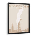 Stockholm - Mapas del corazón de la ciudad 83 - Emiliano Deificus | Cuadro decorativo de Canvas Lab