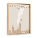 Stockholm - Mapas del corazón de la ciudad 83 - Emiliano Deificus | Cuadro decorativo de Canvas Lab