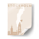 Stockholm - Mapas del corazón de la ciudad 83 - Emiliano Deificus | Cuadro decorativo de Canvas Lab