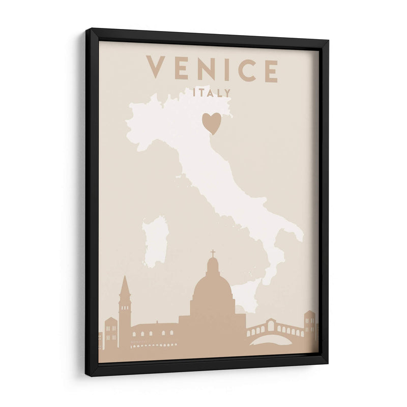 Venice - Mapas del corazón de la ciudad 91 - Emiliano Deificus | Cuadro decorativo de Canvas Lab