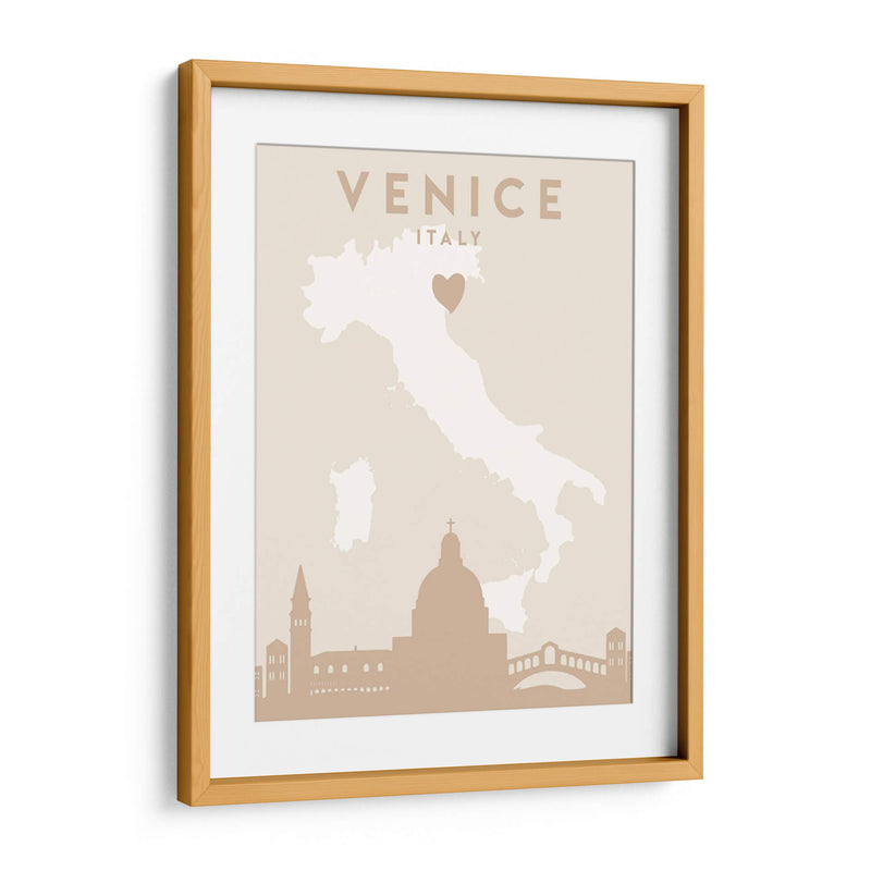 Venice - Mapas del corazón de la ciudad 91 - Emiliano Deificus | Cuadro decorativo de Canvas Lab