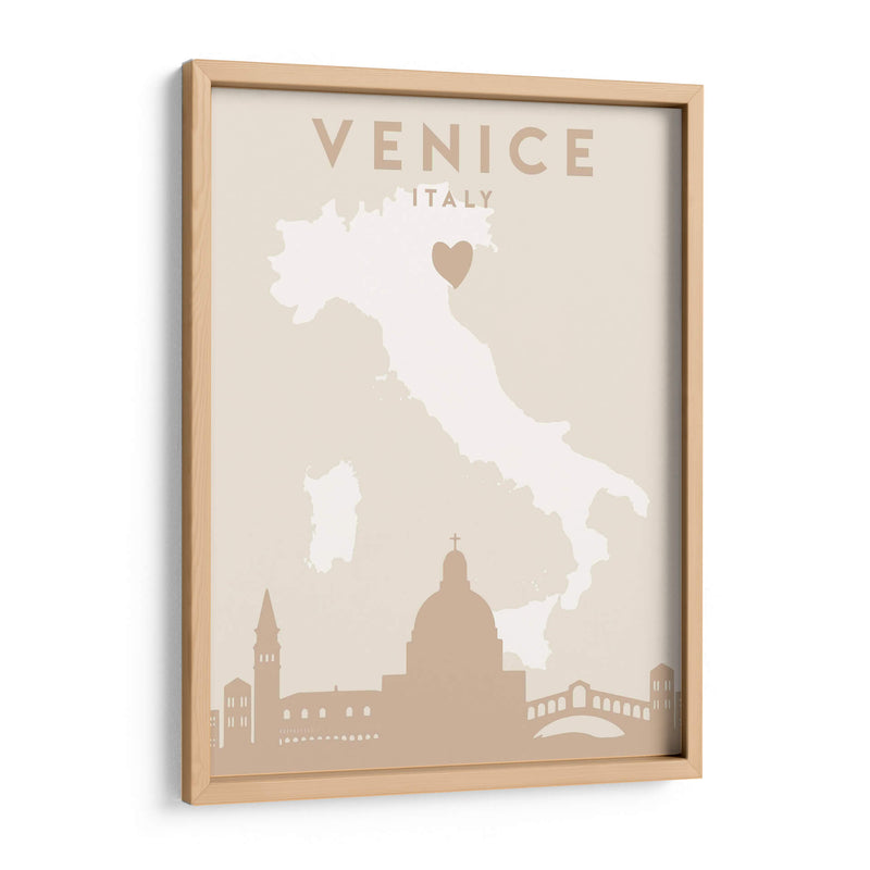 Venice - Mapas del corazón de la ciudad 91 - Emiliano Deificus | Cuadro decorativo de Canvas Lab