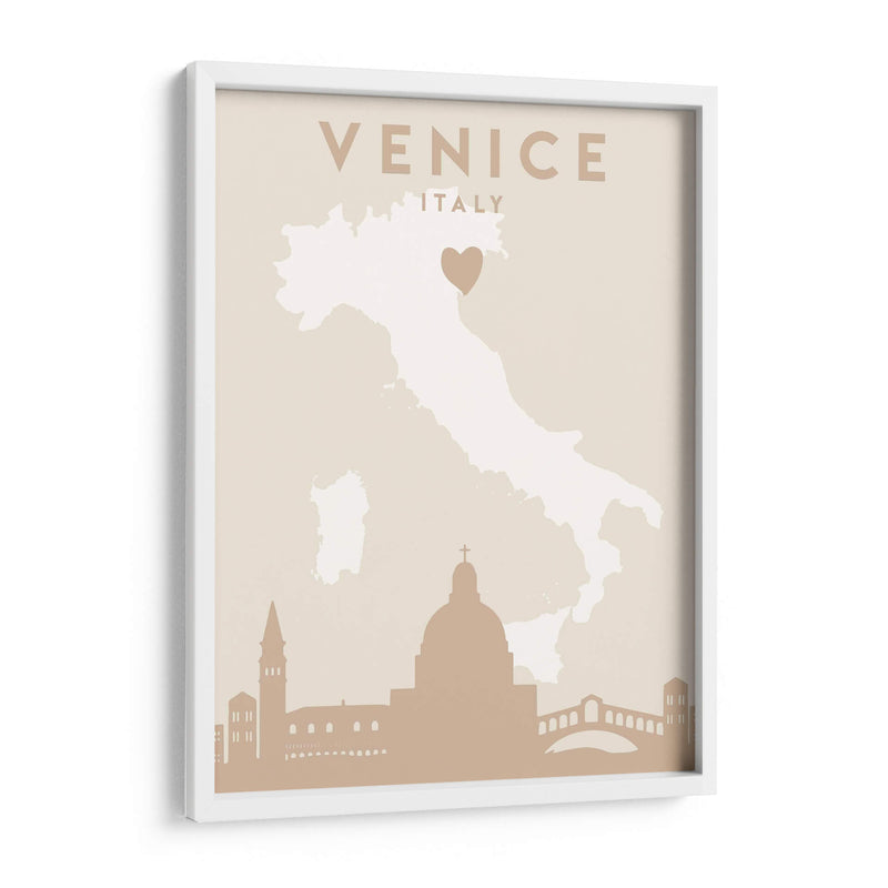 Venice - Mapas del corazón de la ciudad 91 - Emiliano Deificus | Cuadro decorativo de Canvas Lab