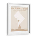 Washington - Mapas del corazón de la ciudad 93 - Emiliano Deificus | Cuadro decorativo de Canvas Lab
