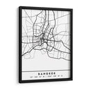 Bangkok - Mapas negros 08 - Emiliano Deificus | Cuadro decorativo de Canvas Lab