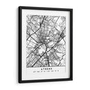 Athens - Mapas negros 05 - Emiliano Deificus | Cuadro decorativo de Canvas Lab