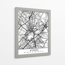 Athens - Mapas negros 05 - Emiliano Deificus | Cuadro decorativo de Canvas Lab